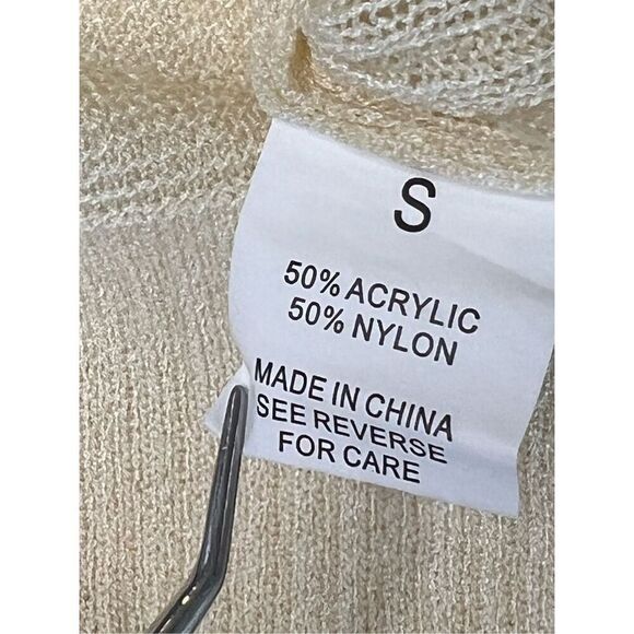 Wishlist Vneck‎ High Low Hem Split Sleeve & Hem Yellow Sweater sz Small - Picture 9 of 11